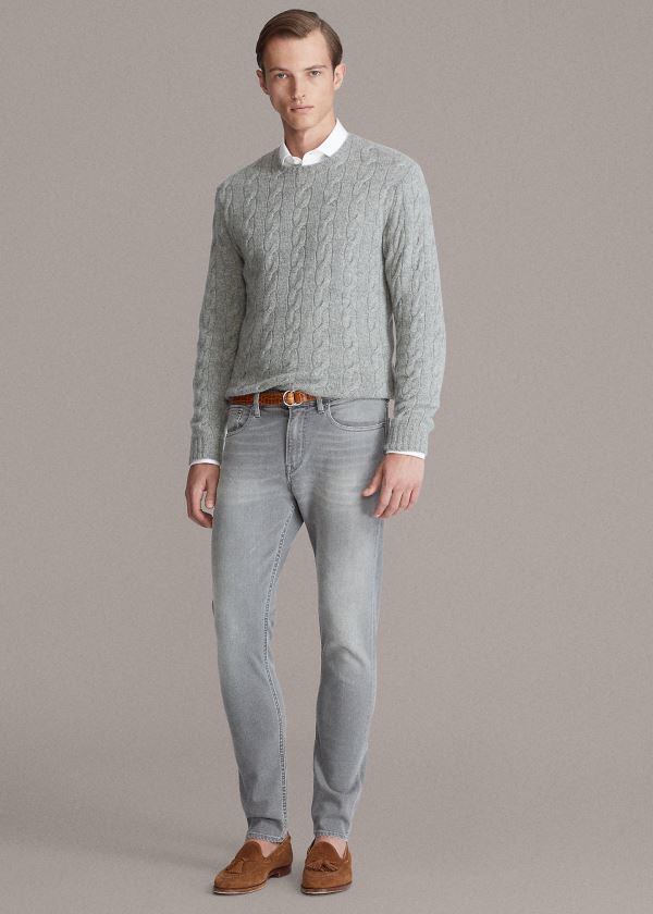 Jeans Ralph Lauren Hombre Grises - Skinny Fit Stretch - FTPNG5601